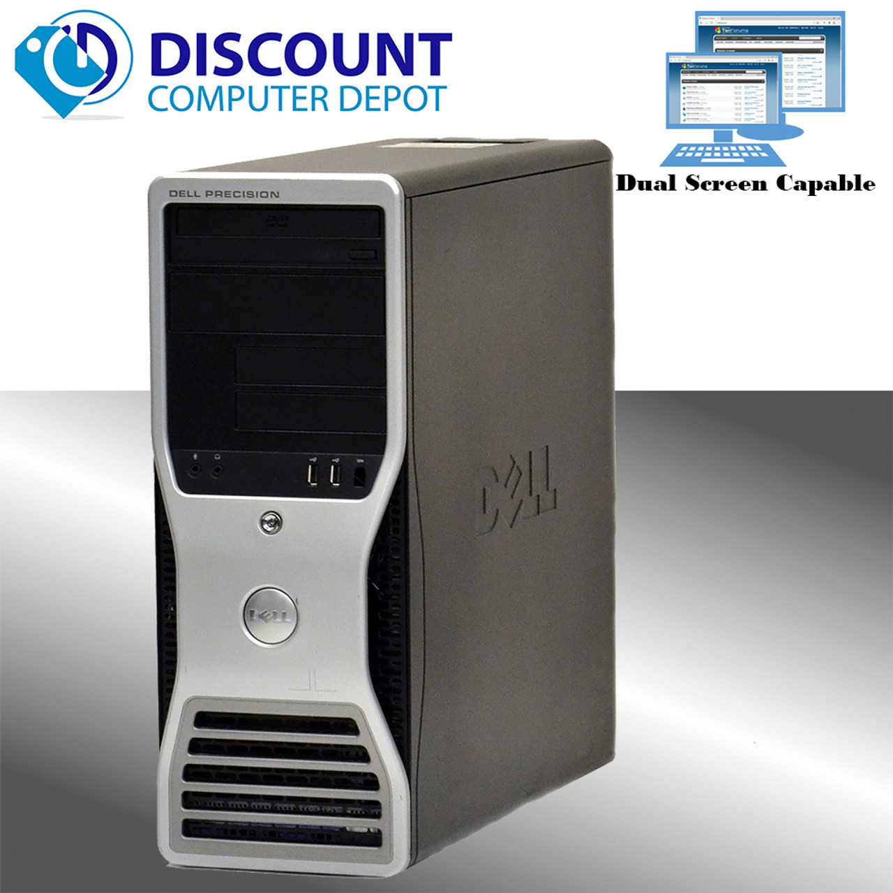 Dell Precision T3500 Workstation Computer PC Windows 10 Pro Xeon